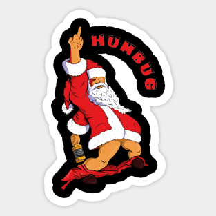 DRUNK SANTA Sticker